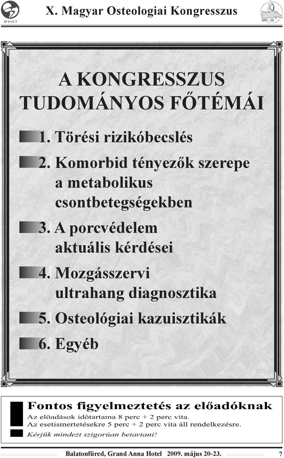 A porcvédelem aktuális kérdései 4.