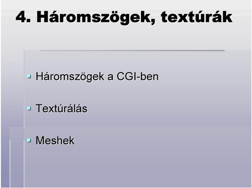 Háromszögek a