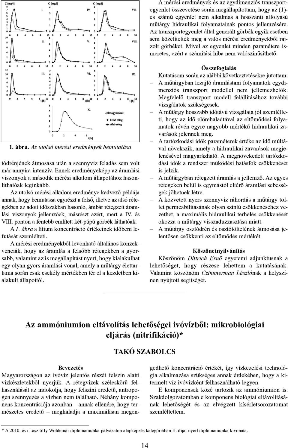 Mivel az egyenlet minden paramétere ismeretes, ezért a számítási hiba nem valószínûsíthetõ. 1. ábra.