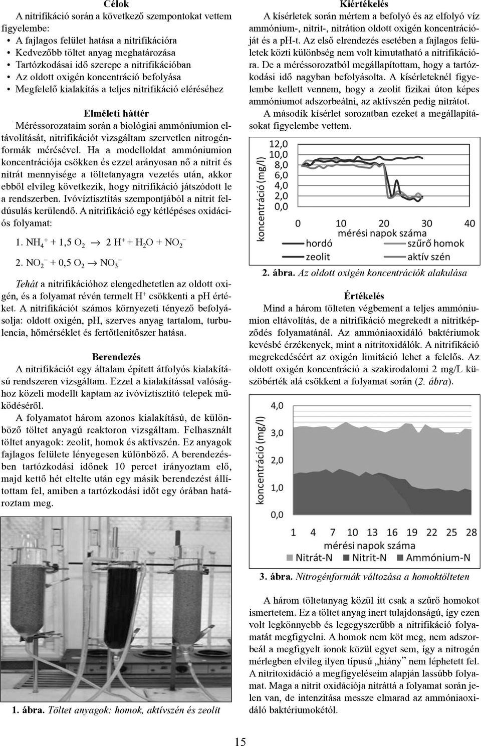 szervetlen nitrogénformák mérésével.