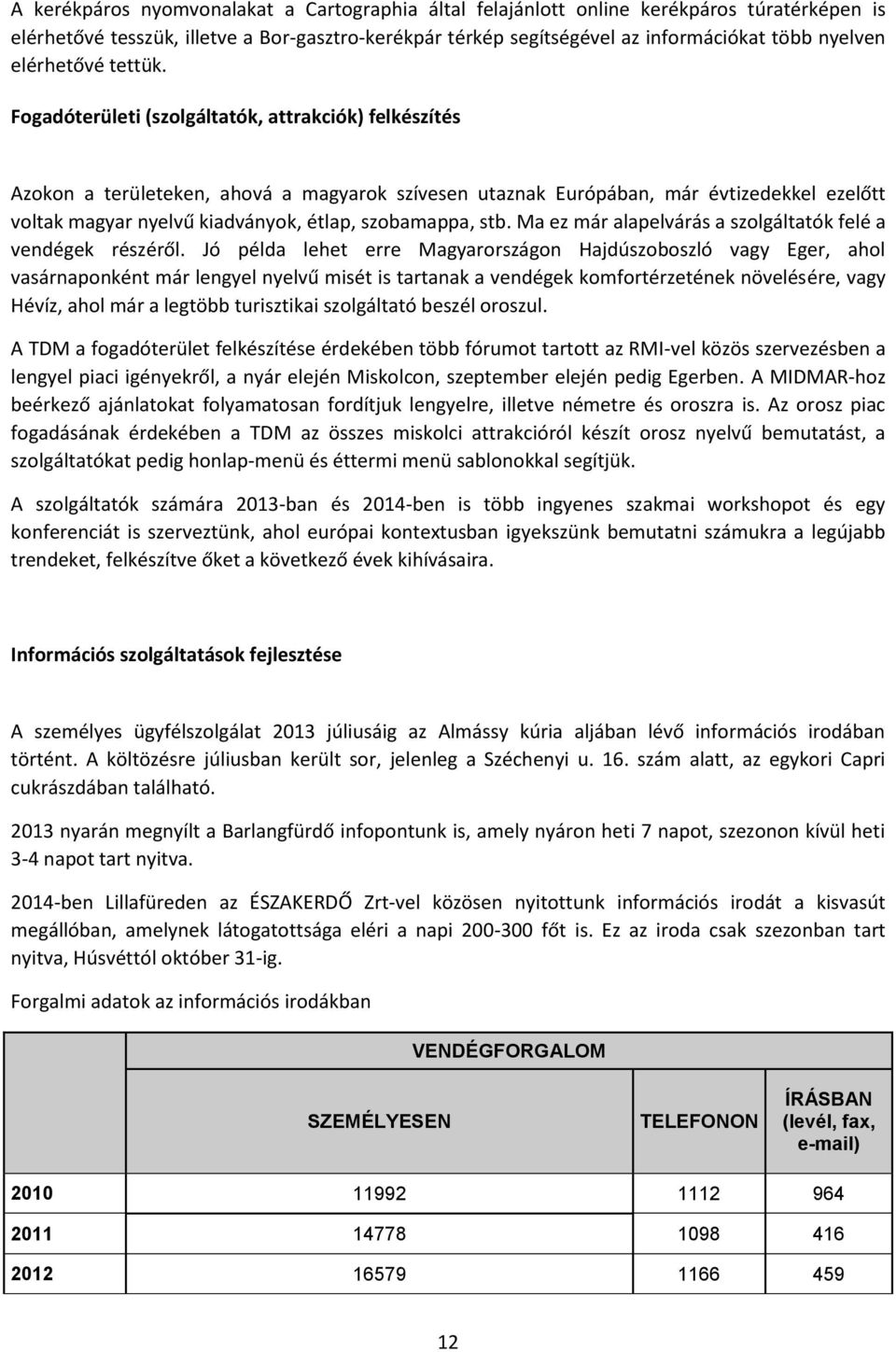 Fogadóterületi (szolgáltatók, attrakciók) felkészítés Azokon a területeken, ahová a magyarok szívesen utaznak Európában, már évtizedekkel ezelőtt voltak magyar nyelvű kiadványok, étlap, szobamappa,