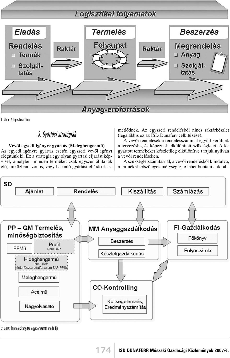 Az egyszeri rendelésbõl nincs raktárkészlet (legalábbis ez az ISD Dunaferr célkitûzése). A vevõi rendelések a rendelésszámmal együtt kerülnek a tervezésbe, és képeznek elkülönített szükségletet.