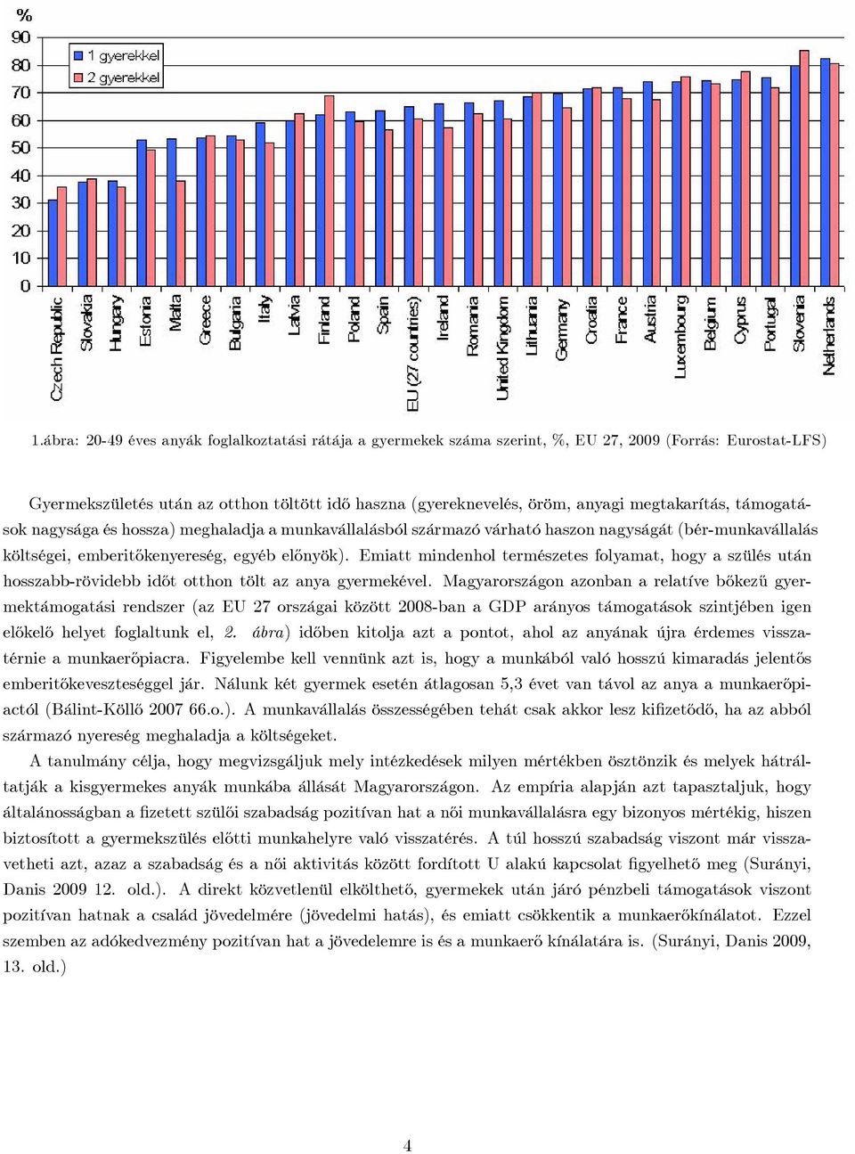 Emiatt mindenhol természetes folyamat, hogy a szülés után hosszabb-rövidebb id½ot otthon tölt az anya gyermekével.