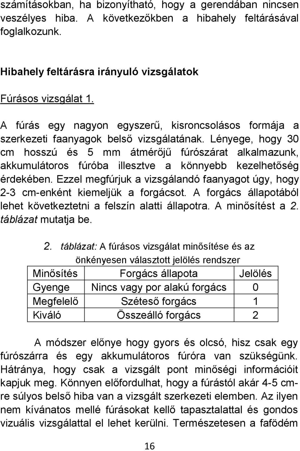 Lényege, hogy 30 cm hosszú és 5 mm átmérőjű fúrószárat alkalmazunk, akkumulátoros fúróba illesztve a könnyebb kezelhetőség érdekében.