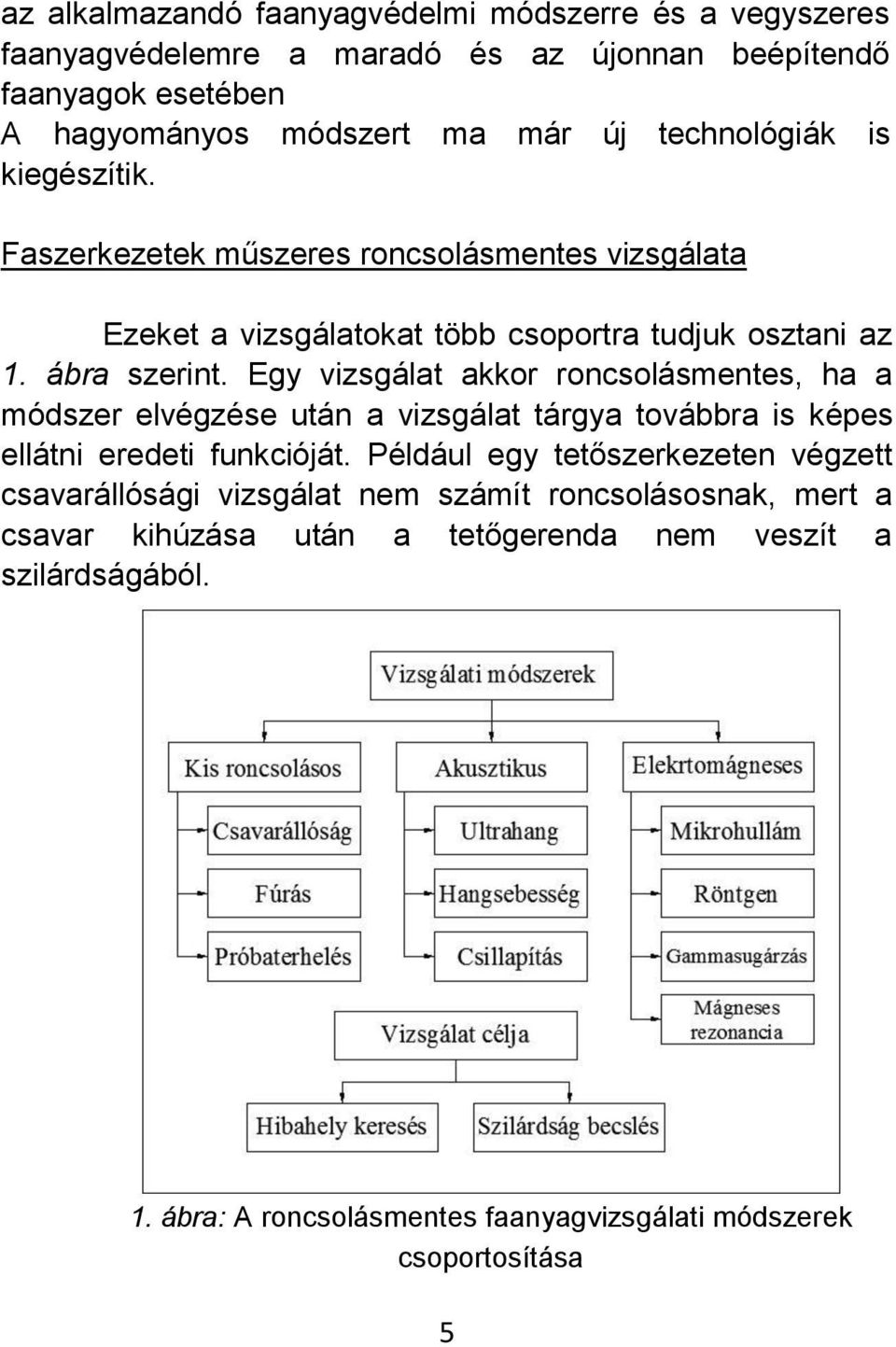 Egy vizsgálat akkor roncsolásmentes, ha a módszer elvégzése után a vizsgálat tárgya továbbra is képes ellátni eredeti funkcióját.