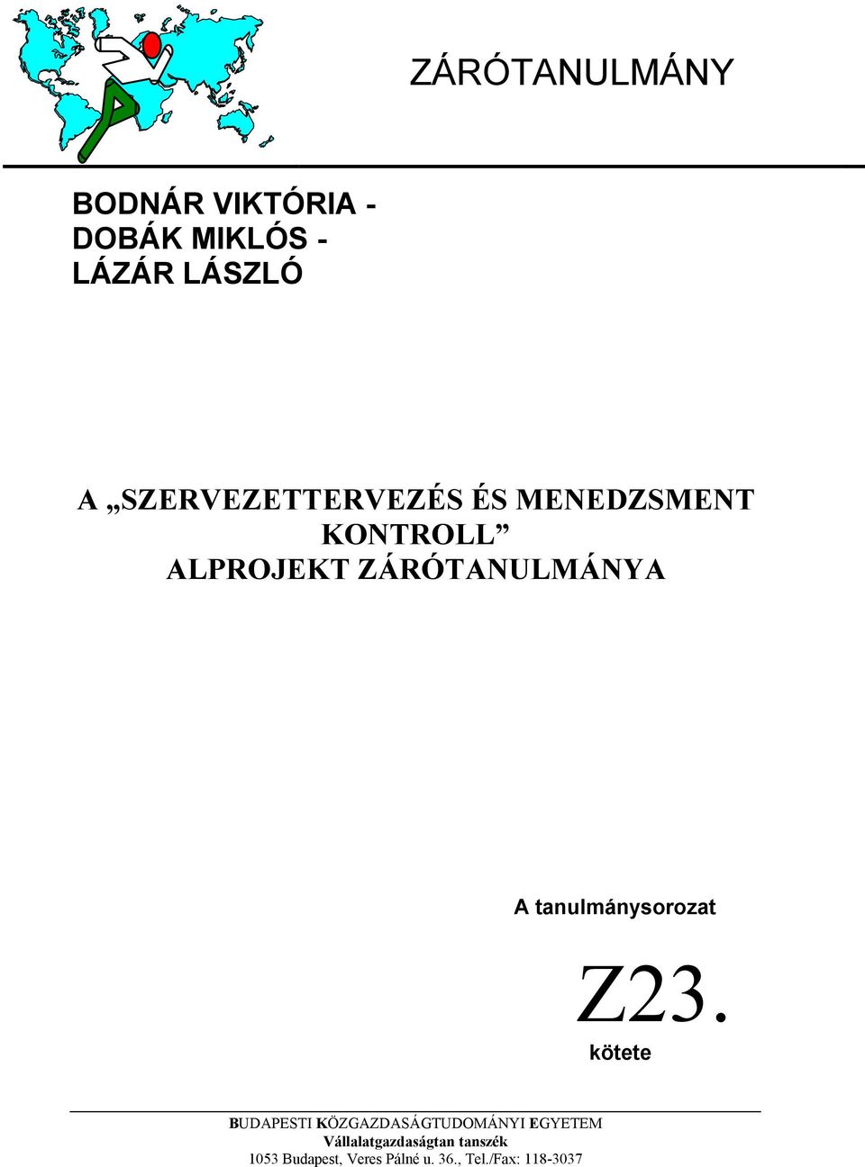 tanulmánysorozat Z23.