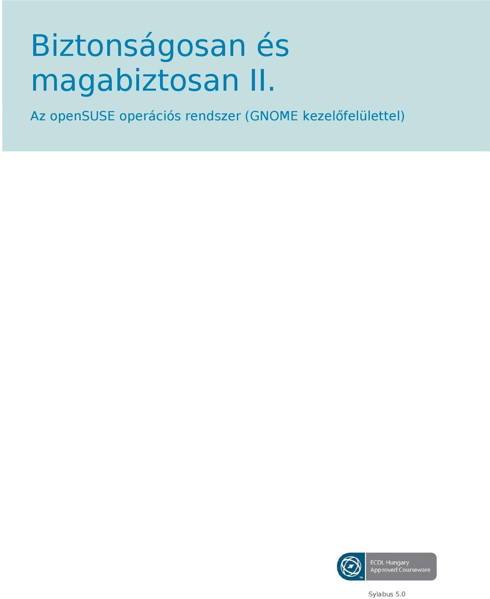 Az opensuse operációs