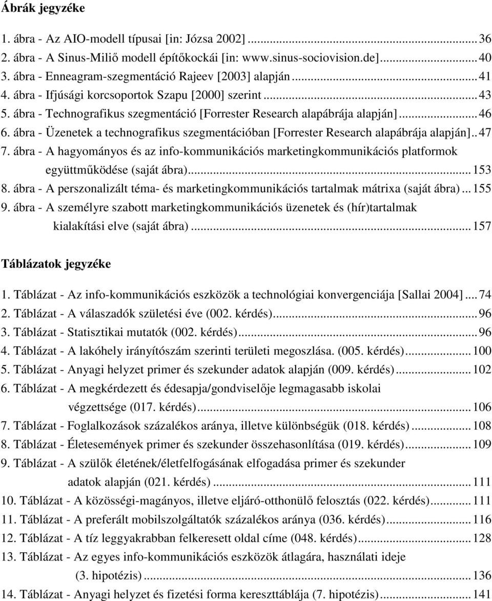 ábra - Üzenetek a technografikus szegmentációban [Forrester Research alapábrája alapján]..47 7.