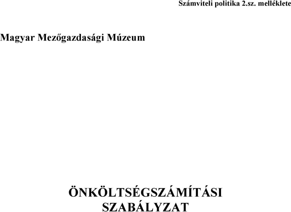 Mezıgazdasági Múzeum