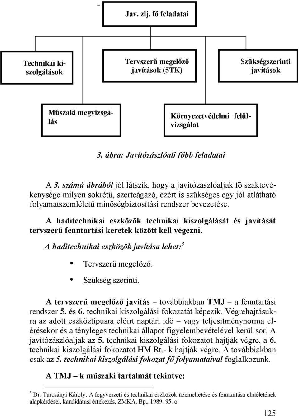 számú ábrából jól látszik, hogy a javítózászlóaljak fő szaktevékenysége milyen sokrétű, szerteágazó, ezért is szükséges egy jól átlátható folyamatszemléletű minőségbiztosítási rendszer bevezetése.