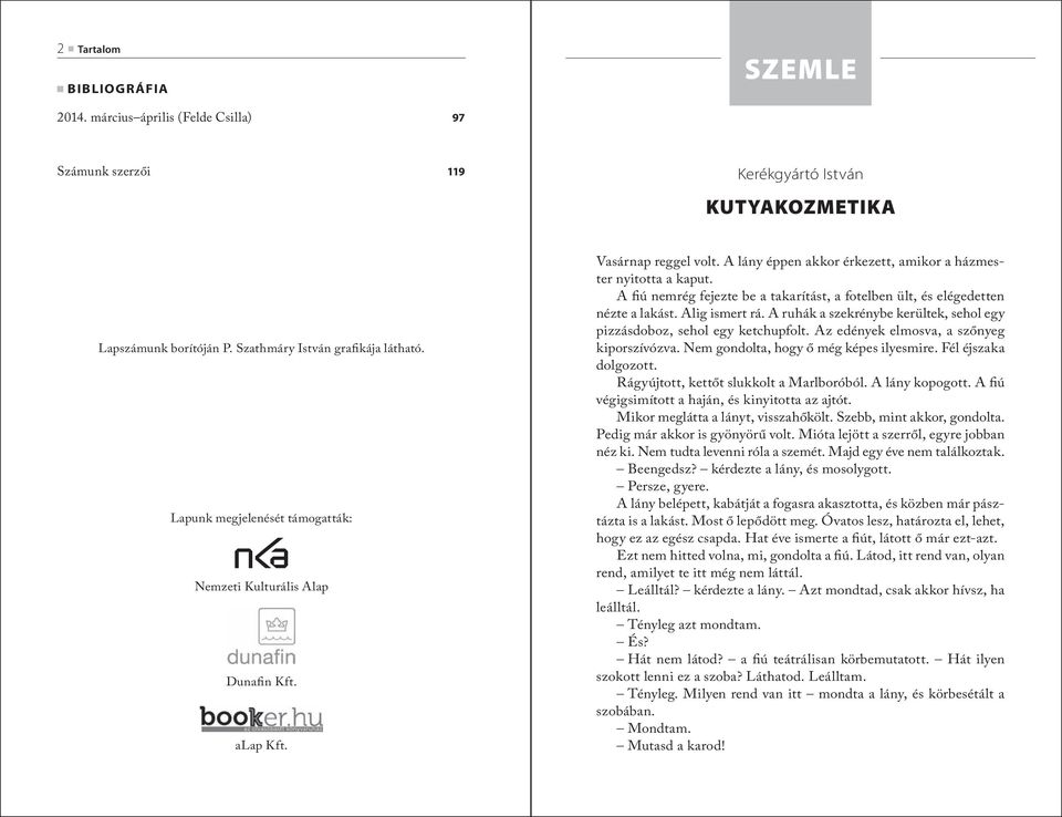 A fiú nemrég fejezte be a takarítást, a fotelben ült, és elégedetten nézte a lakást. Alig ismert rá. A ruhák a szekrénybe kerültek, sehol egy pizzásdoboz, sehol egy ketchupfolt.