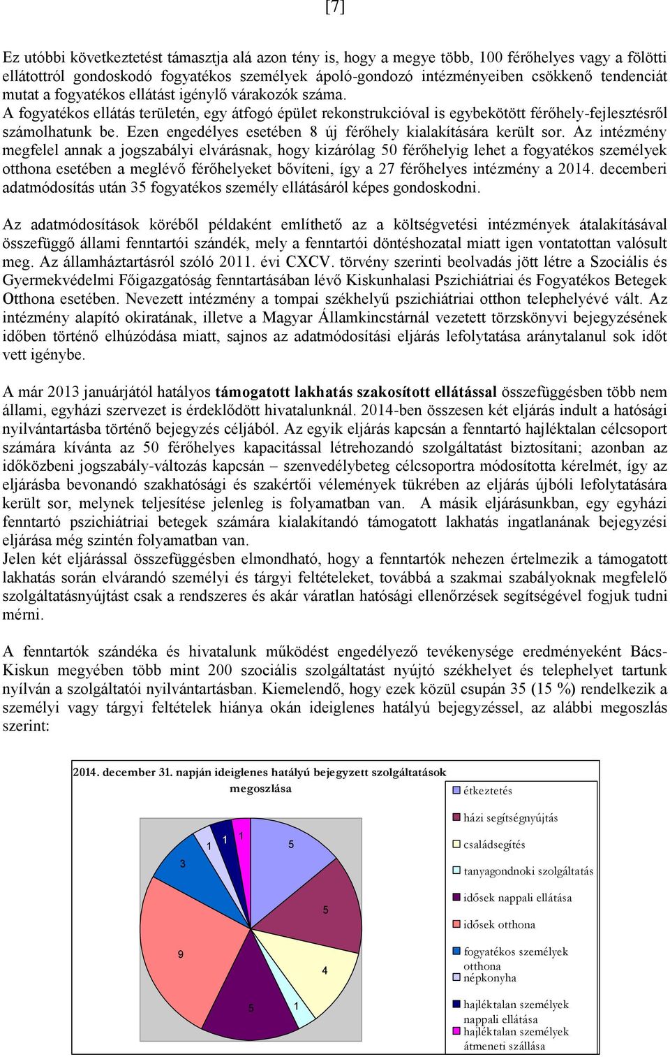 Ezen engedélyes esetében 8 új férőhely kialakítására került sor.