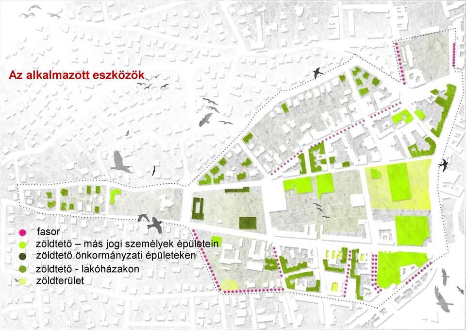 épületein zöldtető önkormányzati