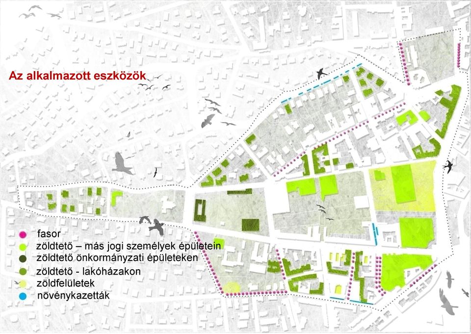 önkormányzati épületeken zöldtető -