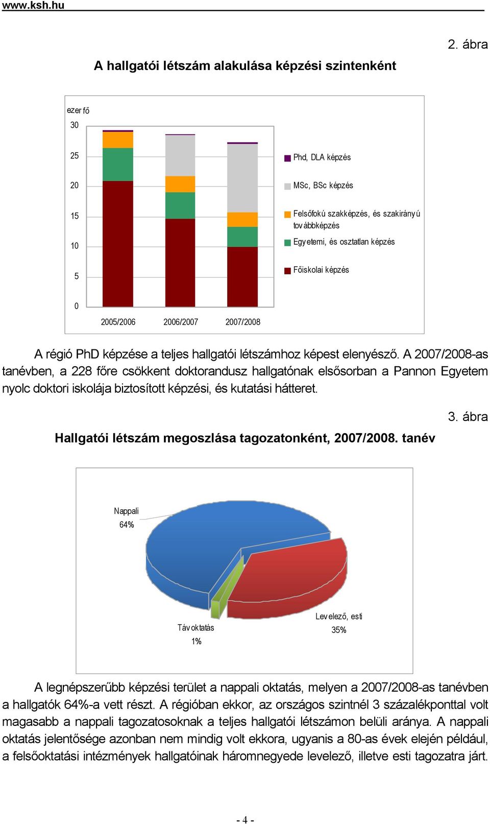 régió PhD képzése a teljes hallgatói létszámhoz képest elenyésző.