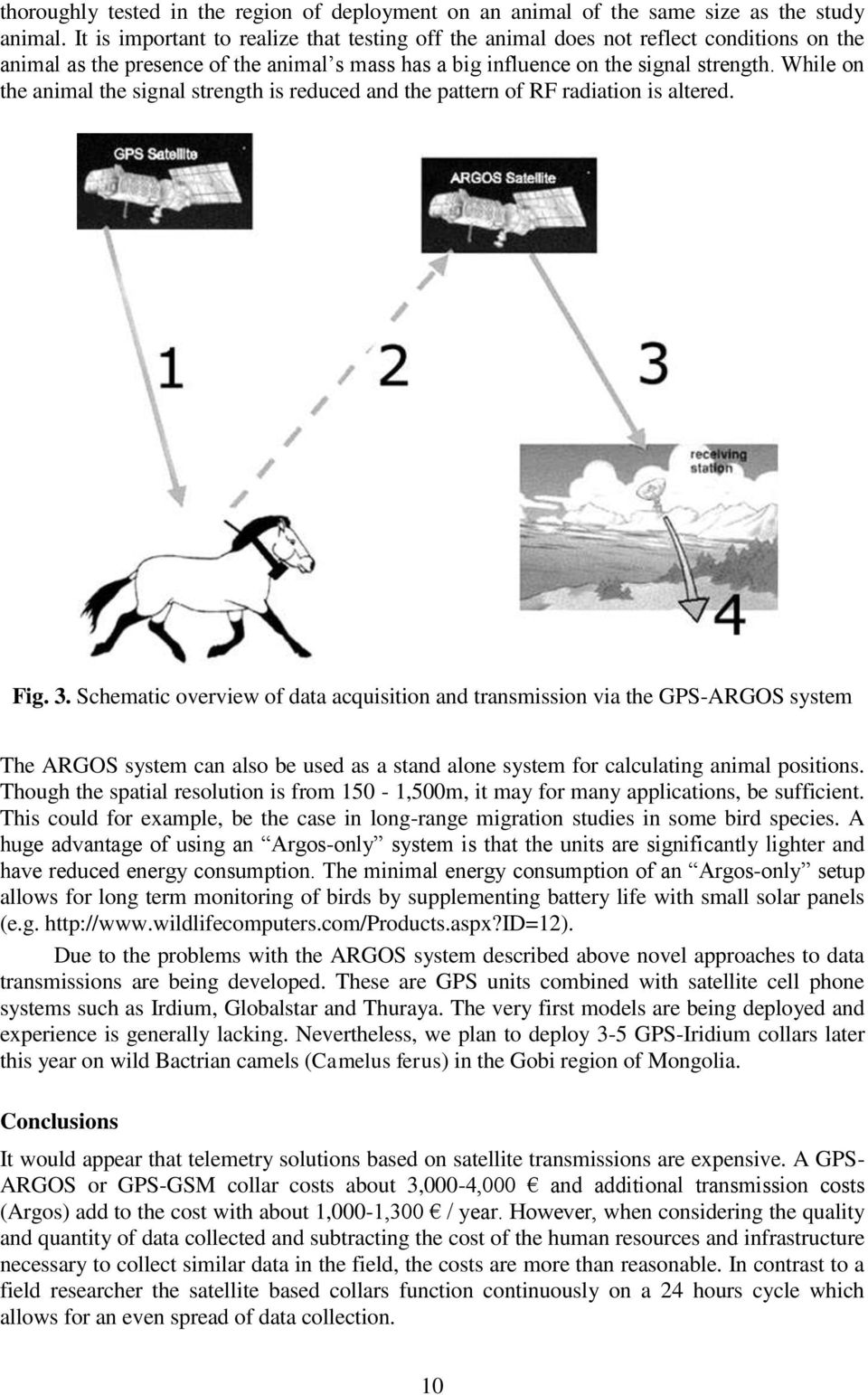 While on the animal the signal strength is reduced and the pattern of RF radiation is altered. Fig. 3.