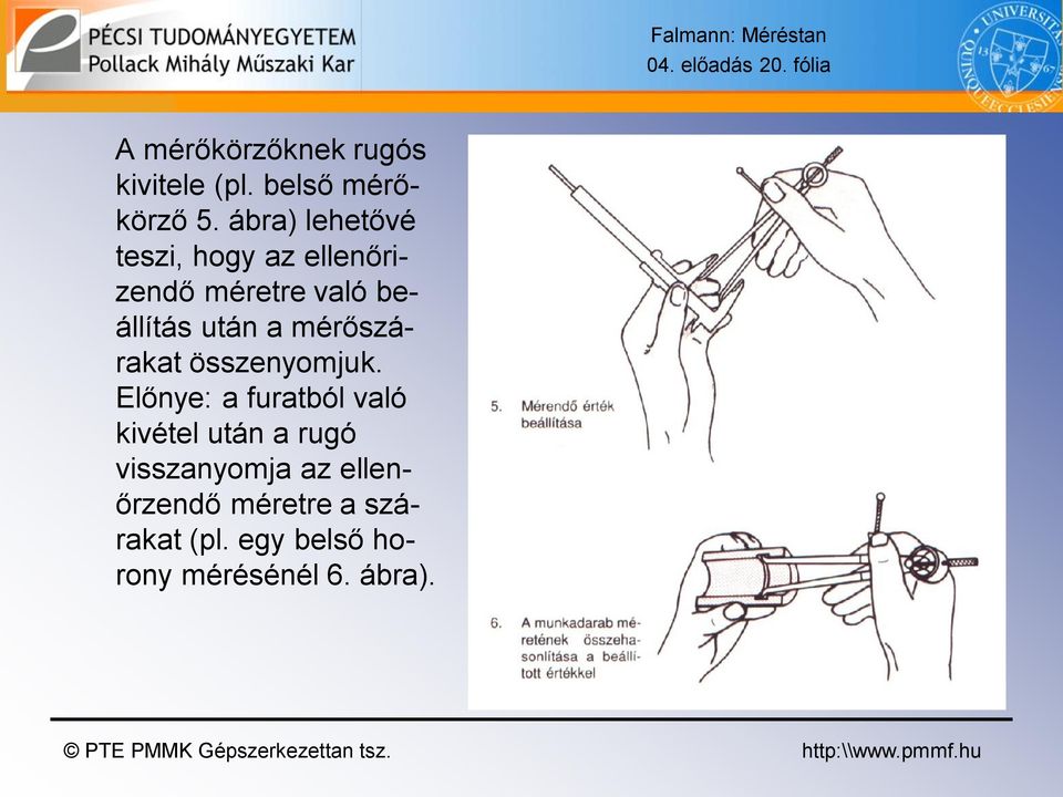 mérőszárakat összenyomjuk.