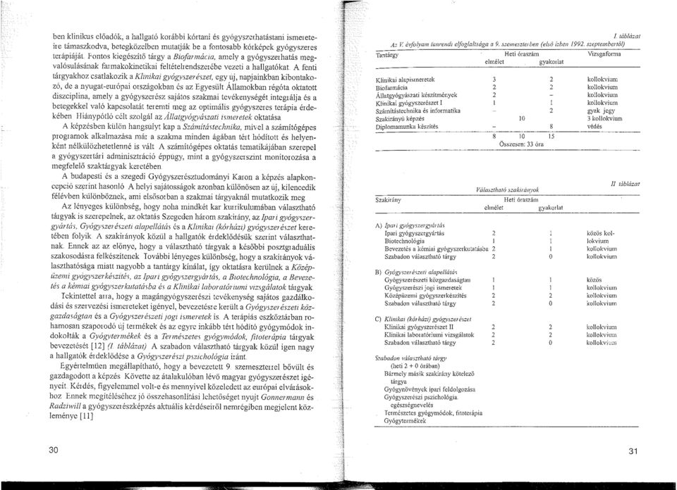 kibontakozó, de a nyugat-emópai országokban és az Egyesült Államokban régóta oktatott diszciplina, amely a gyógyszerész sajátos szakmai tevékenységét integtálja és a betegekkel való kapcsolatát