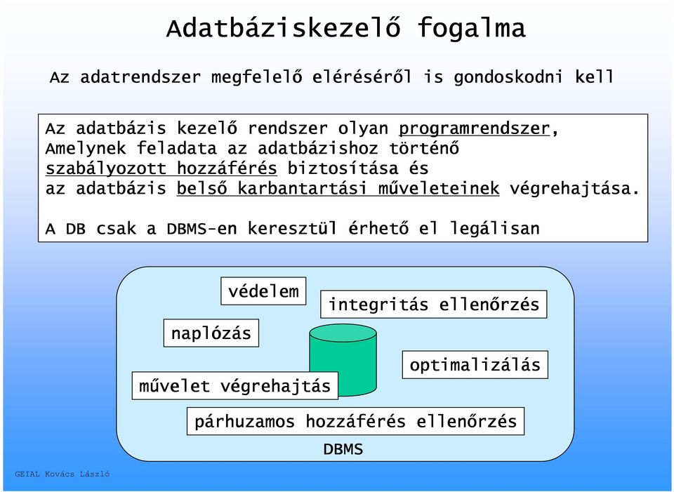 belső karbantartási műveleteinek végrehajt grehajtása.