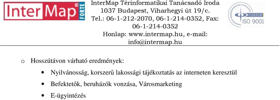 lakossági tájékoztatás az interneten keresztül