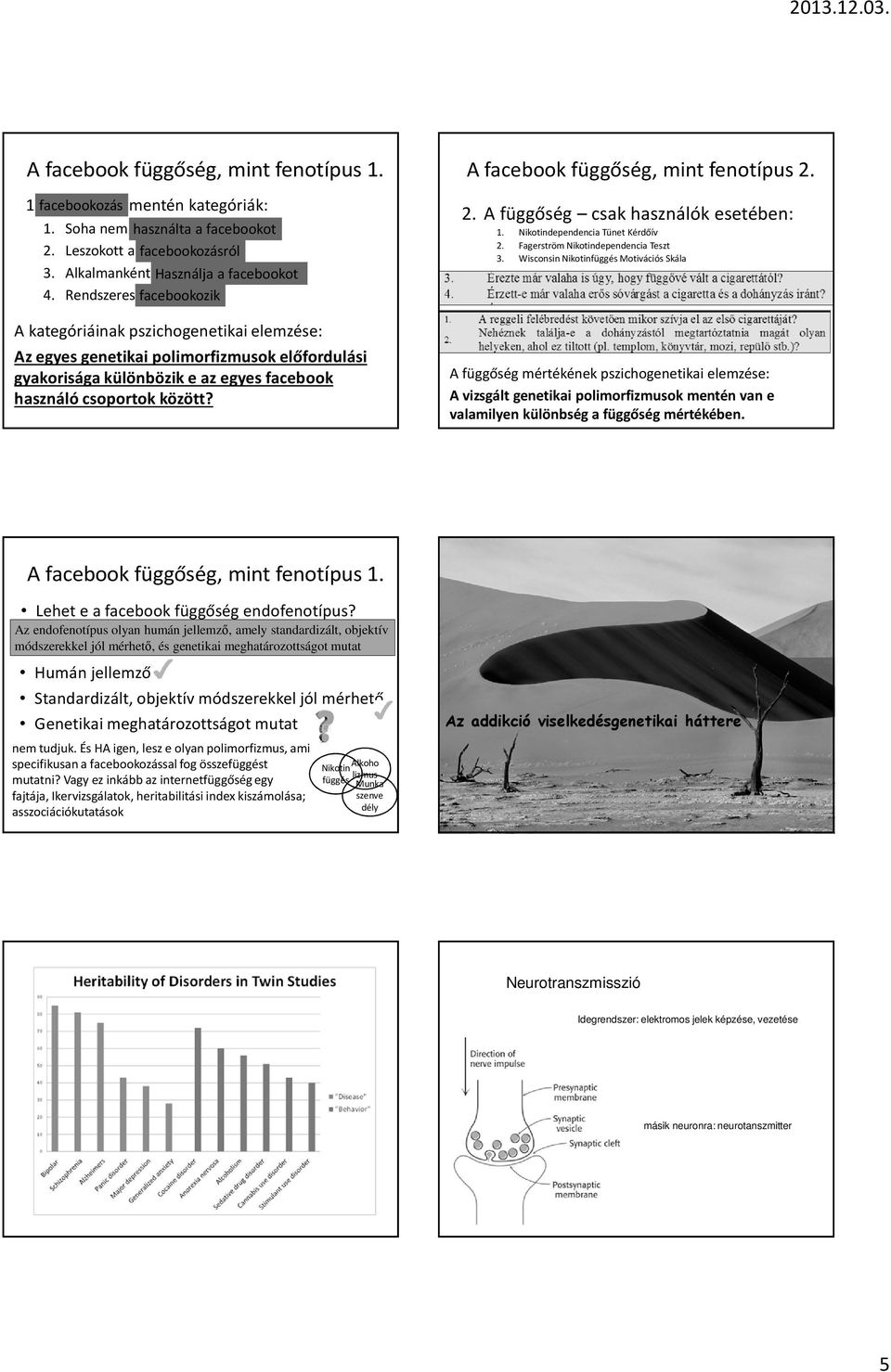 Rendszeres facebookozik dohányzó A kategóriáinak pszichogenetikaielemzése: Az egyes genetikai polimorfizmusok előfordulási gyakorisága különbözik e az egyes facebook használó csoportok között?