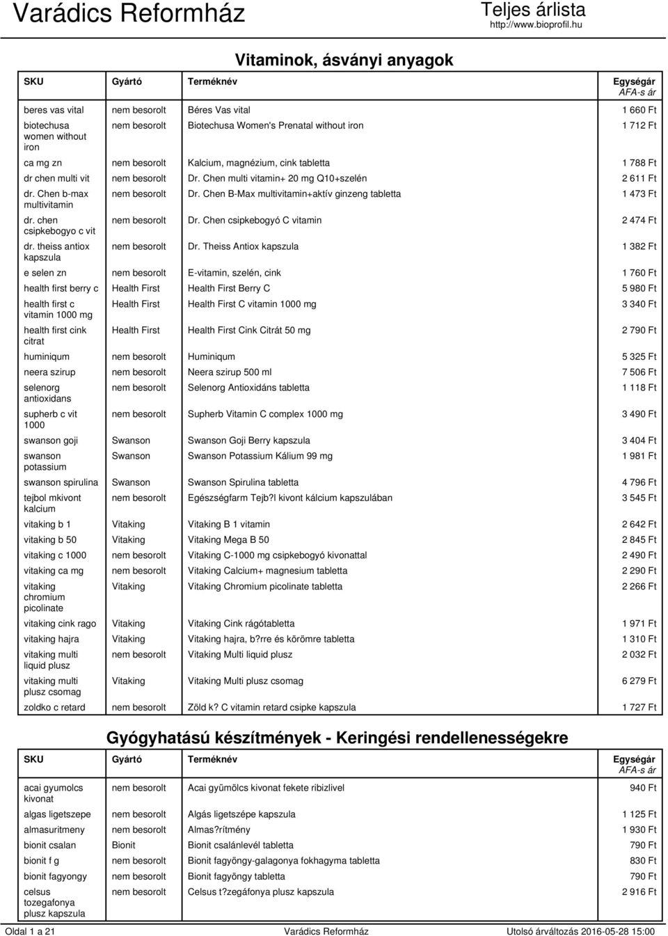 theiss antiox nem besorolt Dr. Chen B-Max multivitamin+aktív ginzeng tabletta 1 473 Ft nem besorolt Dr. Chen csipkebogyó C vitamin 2 474 Ft nem besorolt Dr.