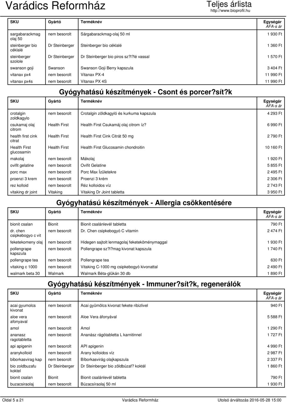 lé szolole nem besorolt Sárgabarackmag-olaj 50 ml 1 930 Ft Dr Steinberger Steinberger bio céklalé 1 360 Ft Dr Steinberger Dr Steinberger bio piros sz?l?lé vassal 1 570 Ft swanson goji Swanson Swanson