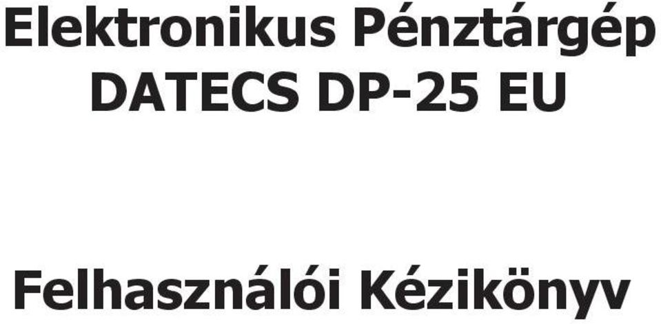 DATECS DP-25 EU