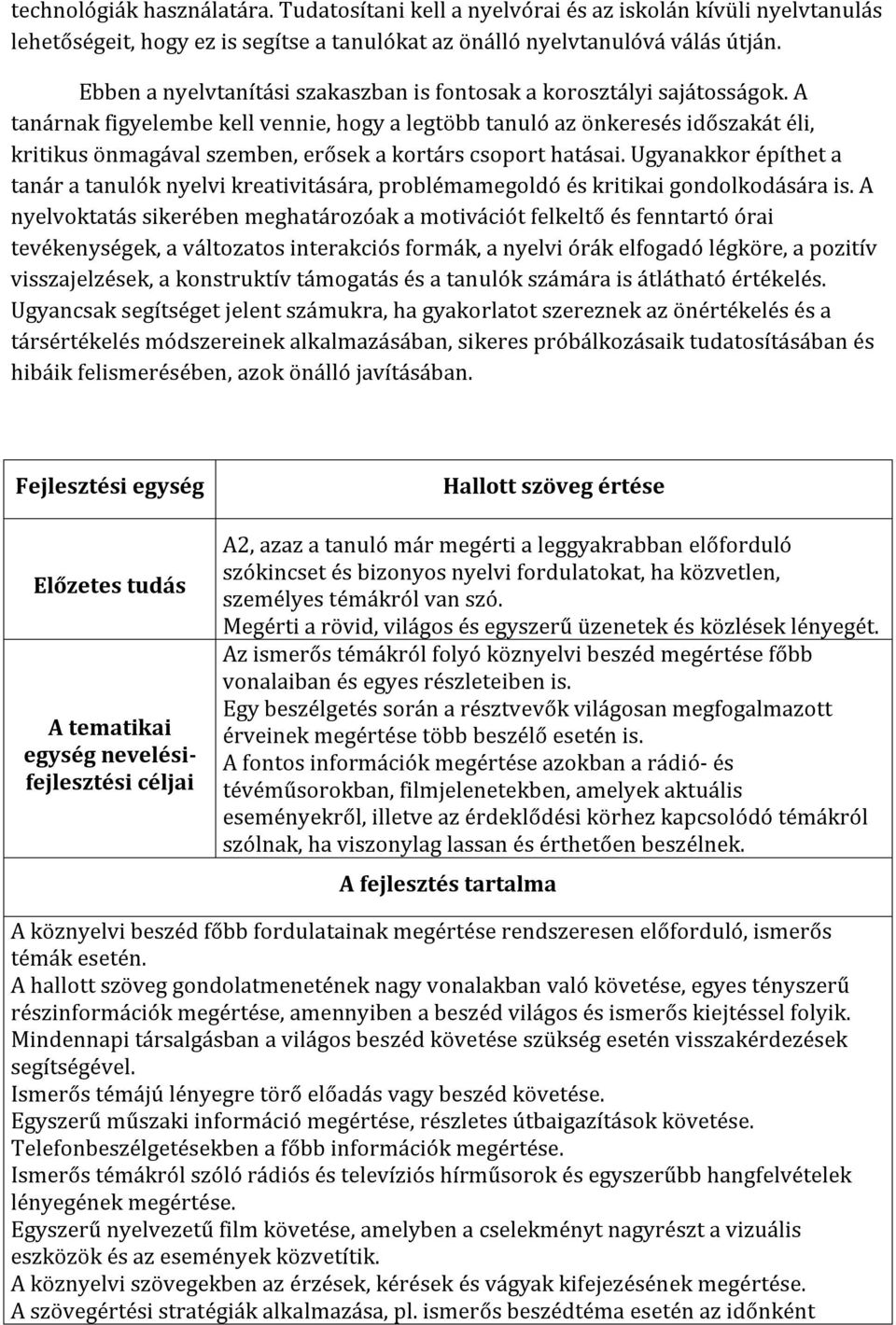 A tanárnak figyelembe kell vennie, hogy a legtöbb tanuló az önkeresés időszakát éli, kritikus önmagával szemben, erősek a kortárs csoport hatásai.