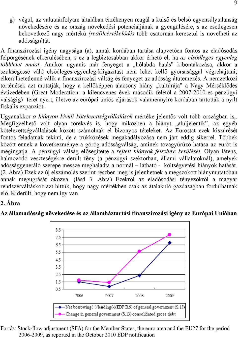 A finanszírozási igény nagysága (a), annak kordában tartása alapvetően fontos az eladósodás felpörgésének elkerülésében, s ez a legbiztosabban akkor érhető el, ha az elsődleges egyenleg többletet