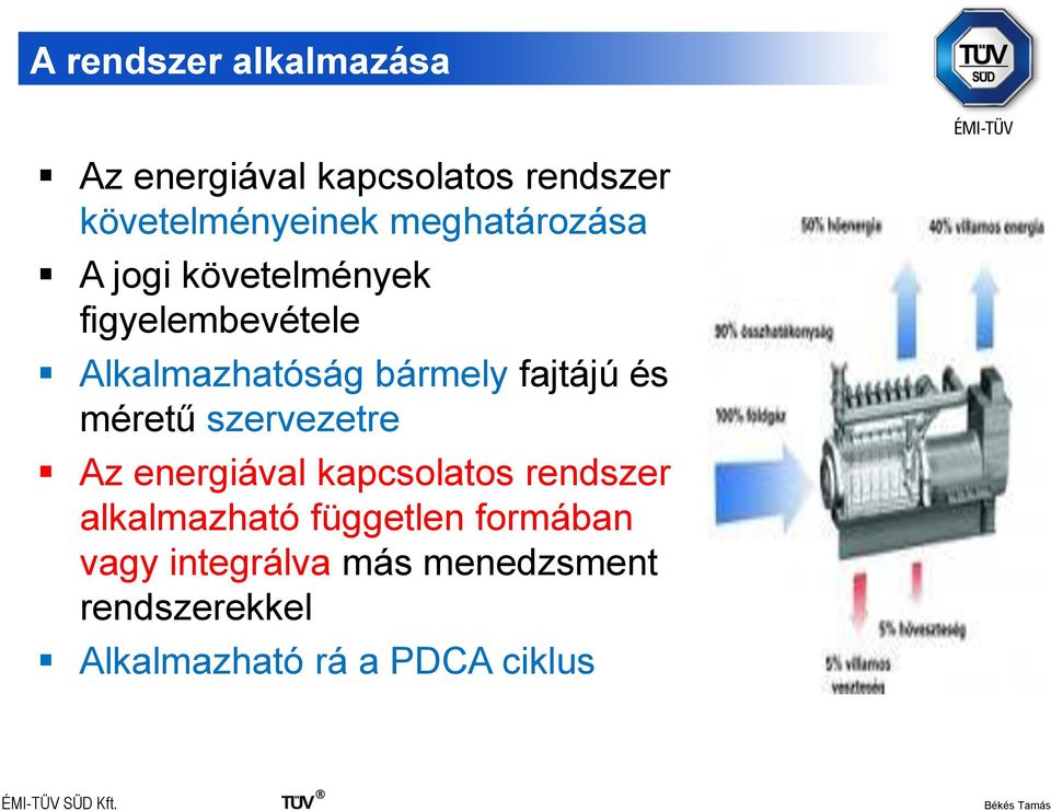 fajtájú és méretű szervezetre Az energiával kapcsolatos rendszer alkalmazható