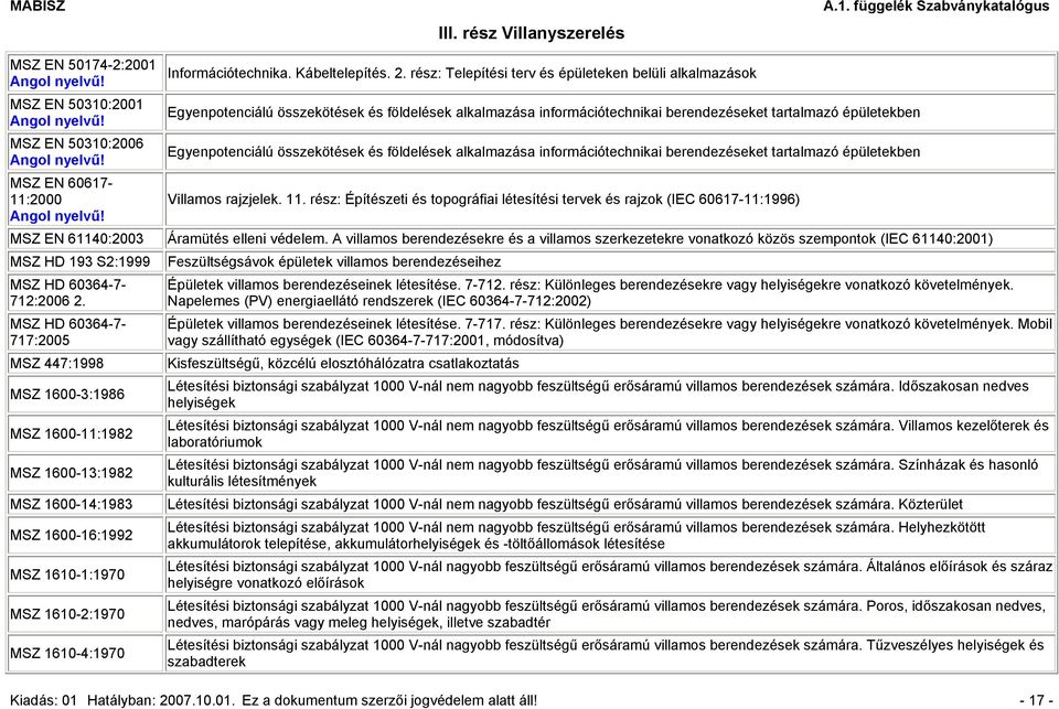 és földelések alkalmazása információtechnikai berendezéseket tartalmazó épületekben Villamos rajzjelek. 11.