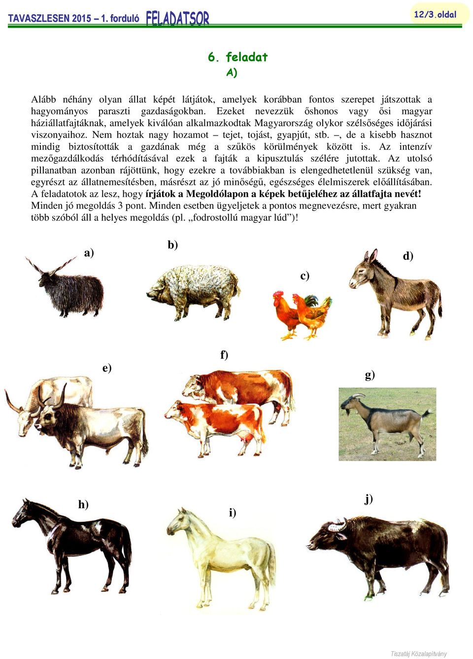 Nem hoztak nagy hozamot tejet, tojást, gyapjút, stb., de a kisebb hasznot mindig biztosították ották a gazdának még a szűkös körülmények között is.