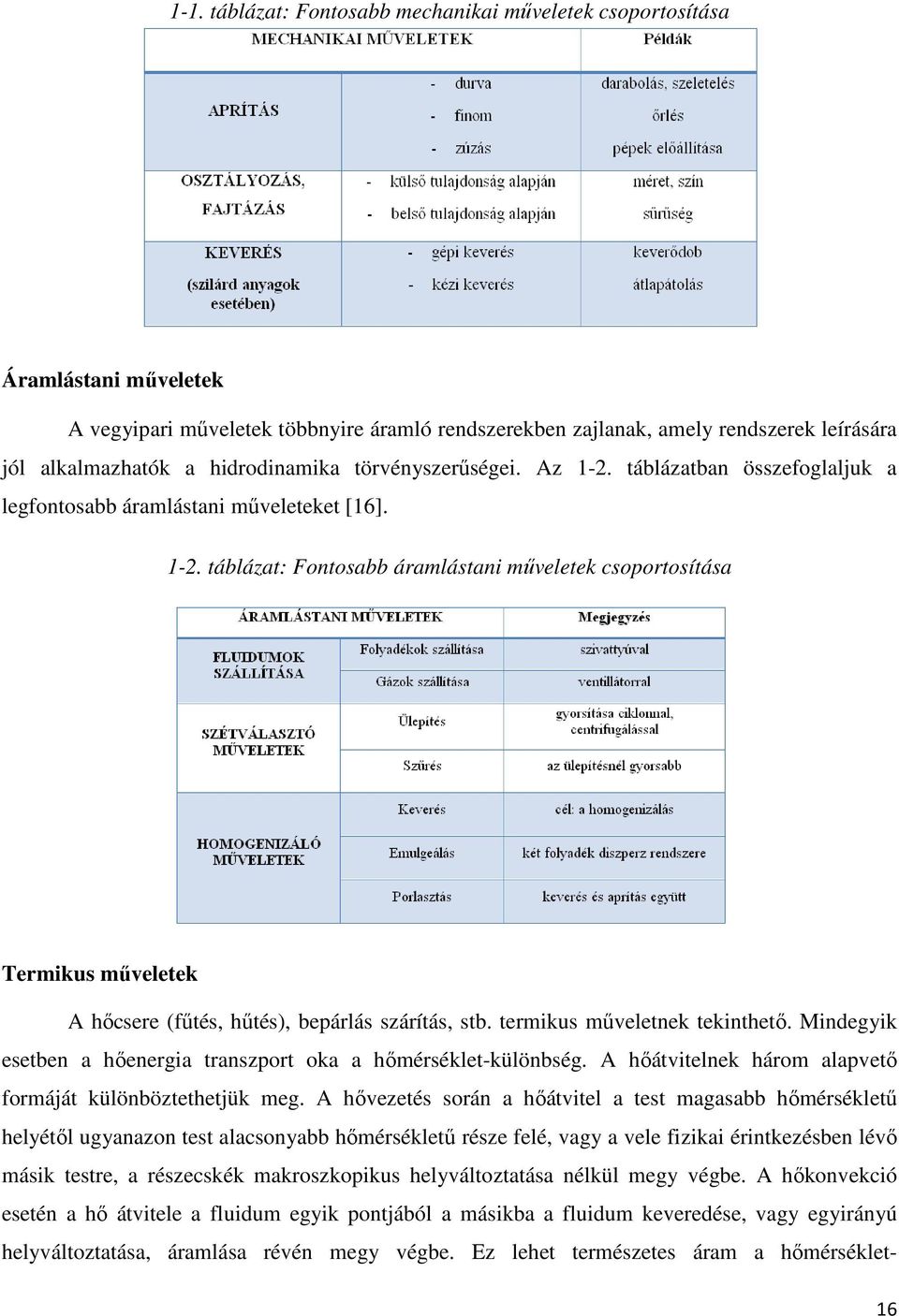 termikus mőveletnek tekinthetı. Mindegyik esetben a hıenergia transzport oka a hımérséklet-különbség. A hıátvitelnek három alapvetı formáját különböztethetjük meg.