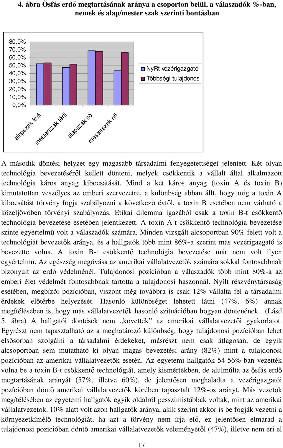 Két olyan technológia bevezetésérıl kellett dönteni, melyek csökkentik a vállalt által alkalmazott technológia káros anyag kibocsátását.