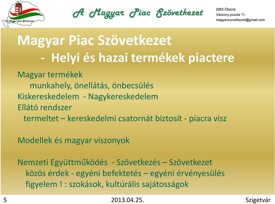 - piacra visz Modellek és magyar viszonyok Nemzeti Együttműködés - Szövetkezés Szövetkezet közös érdek