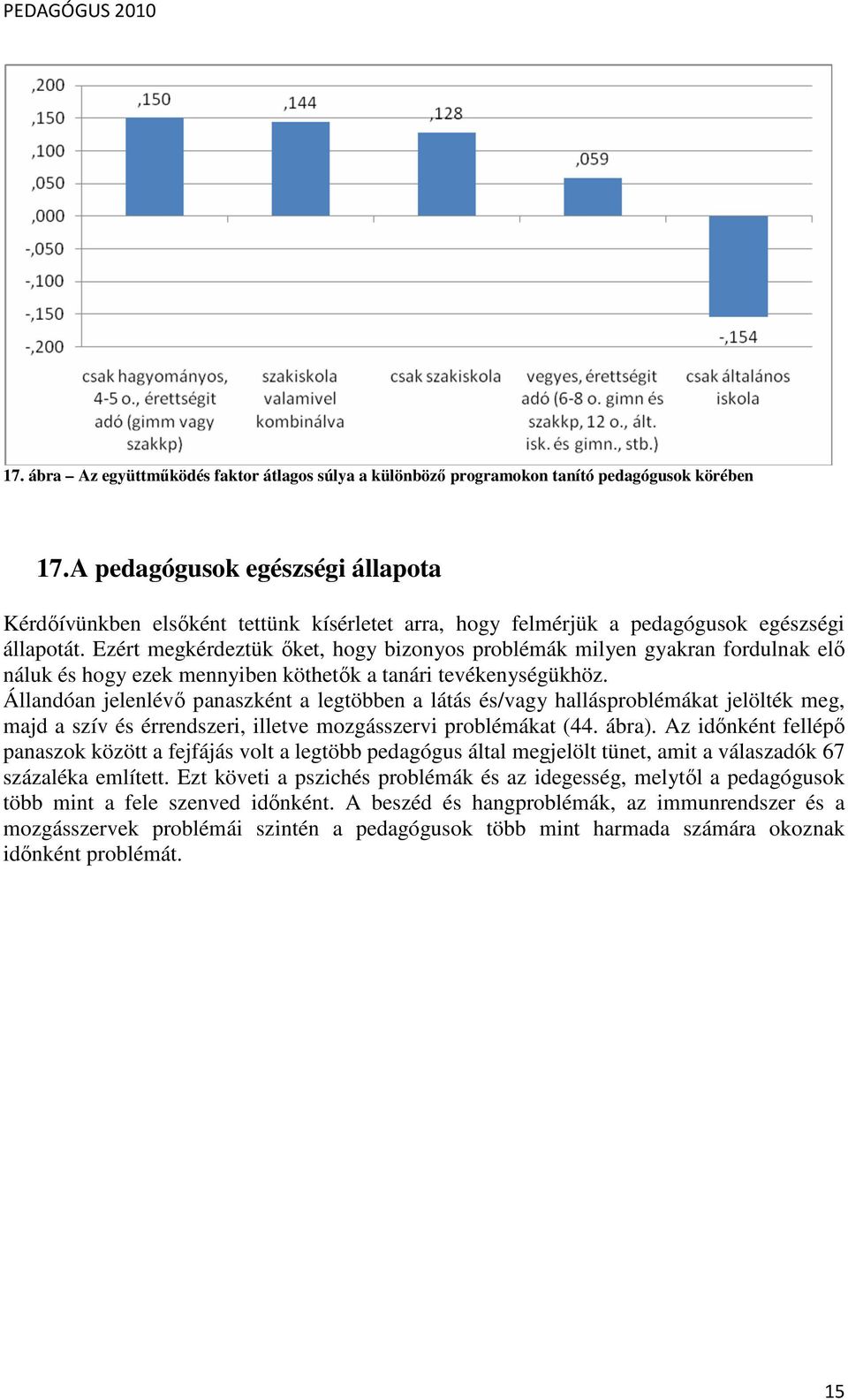 Ezért megkérdeztük ıket, hogy bizonyos problémák milyen gyakran fordulnak elı náluk és hogy ezek mennyiben köthetık a tanári tevékenységükhöz.