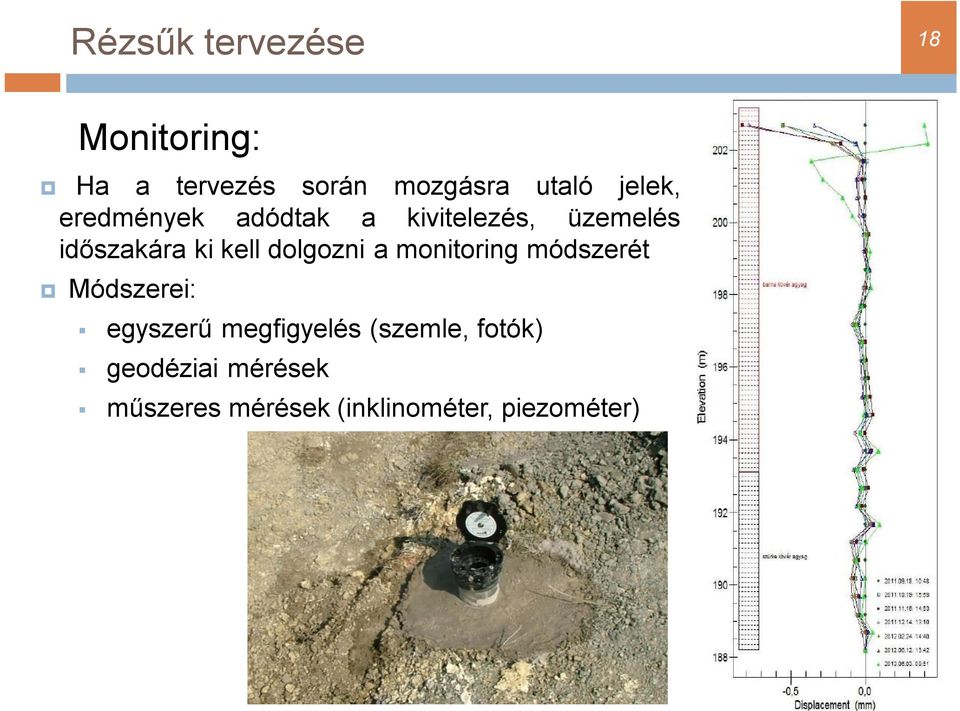 dolgozni a monitoring módszerét Módszerei: egyszerű megfigyelés