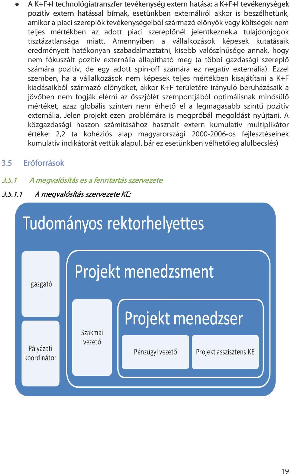 Amennyiben a vállalkozások képesek kutatásaik eredményeit hatékonyan szabadalmaztatni, kisebb valószínűsége annak, hogy nem fókuszált pozitív externália állapítható meg (a többi gazdasági szereplő