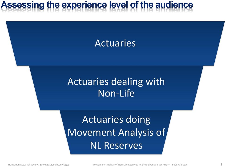 dealing with Non-Life Actuaries