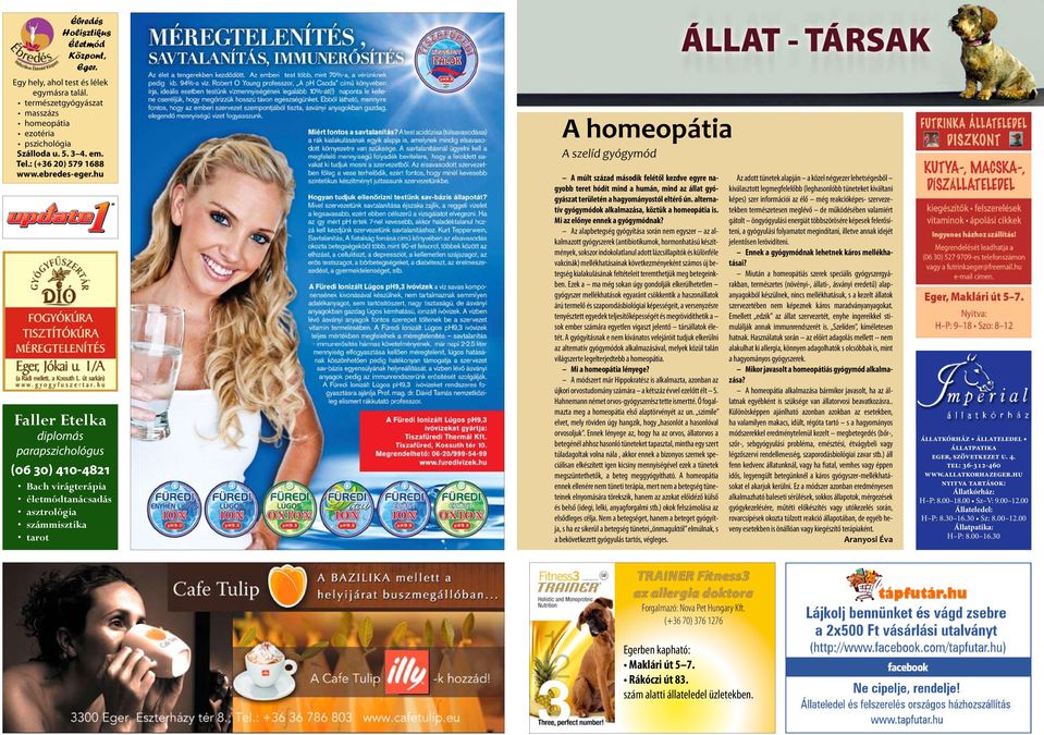 hu Faller Etelka diplomás parapszichológus (06 30) 410-4821 Bach virágterápia életmódtanácsadás asztrológia számmisztika tarot A homeopátia A szelíd gyógymód A múlt század második felétől kezdve