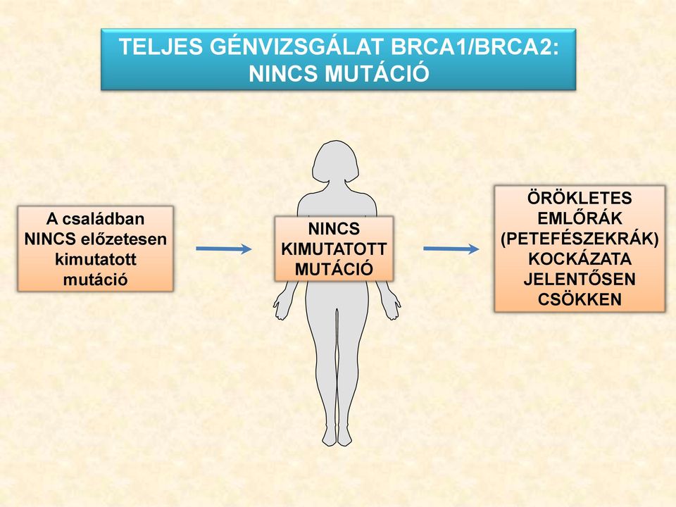 kimutatott mutáció NINCS KIMUTATOTT MUTÁCIÓ