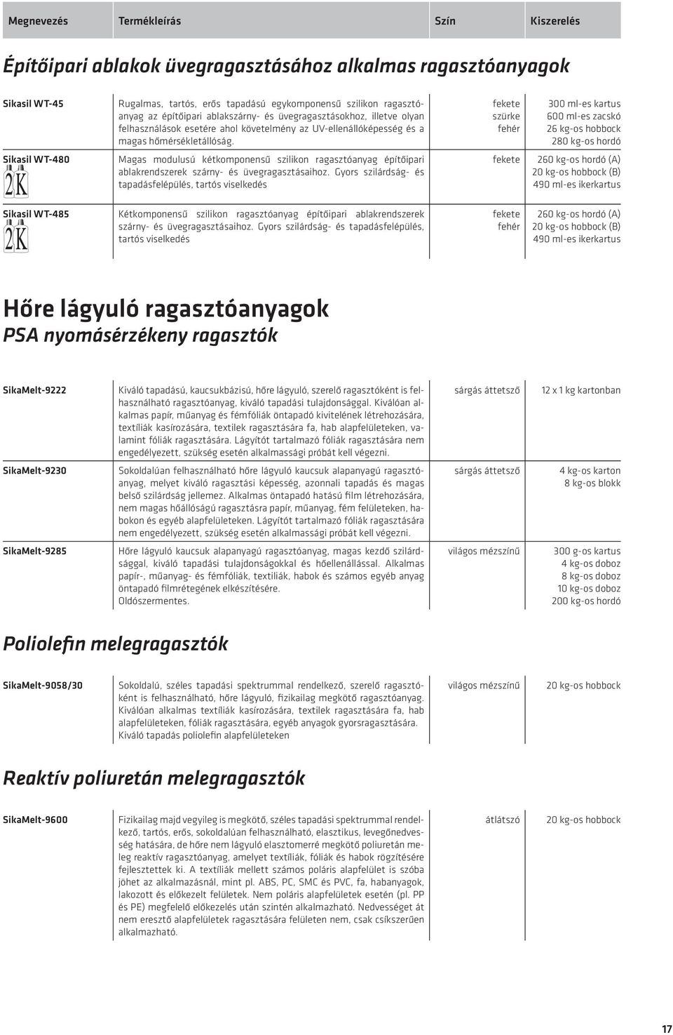 Magas modulusú kétkomponensű szilikon ragasztóanyag építőipari ablak rendszerek szárny- és üvegragasztásaihoz.