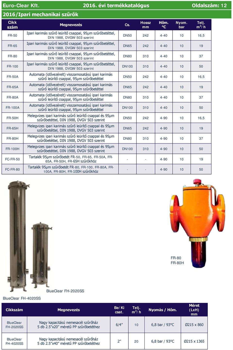 szűrő leürítő csappal, 95µm szűrőbetéttel, DIN 1988, DVGW 503 szerint Ipari karimás szűrő leürítő csappal, 95µm szűrőbetéttel, DIN 1988, DVGW 503 szerint Ipari karimás szűrő leürítő csappal, 95µm