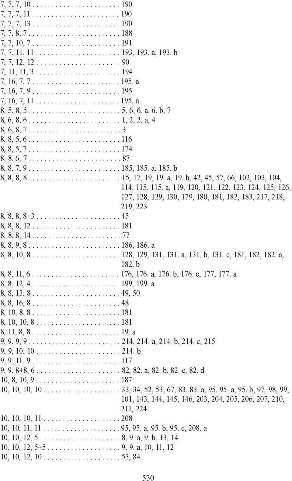 ..................... 195. a 8, 5, 8, 5........................ 5, 6, 6. a, 6. b, 7 8, 6, 8, 6........................ 1, 2, 2. a, 4 8, 6, 8, 7........................ 3 8, 8, 5, 6........................ 116 8, 8, 5, 7.