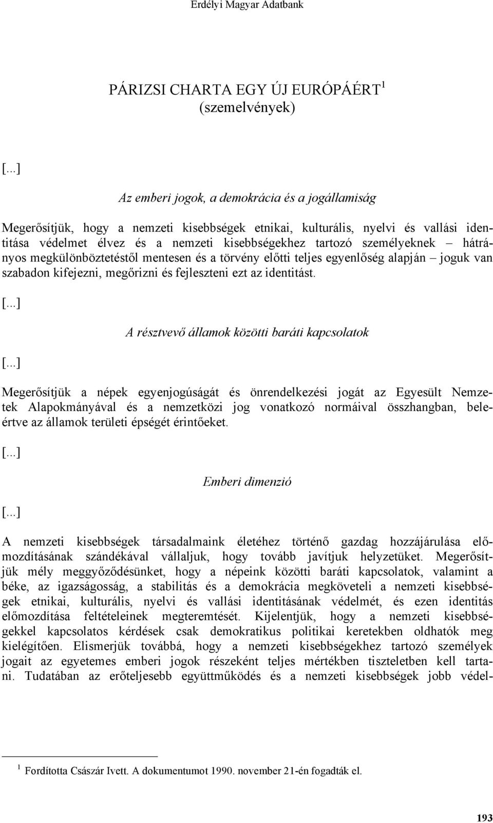 az identitást.