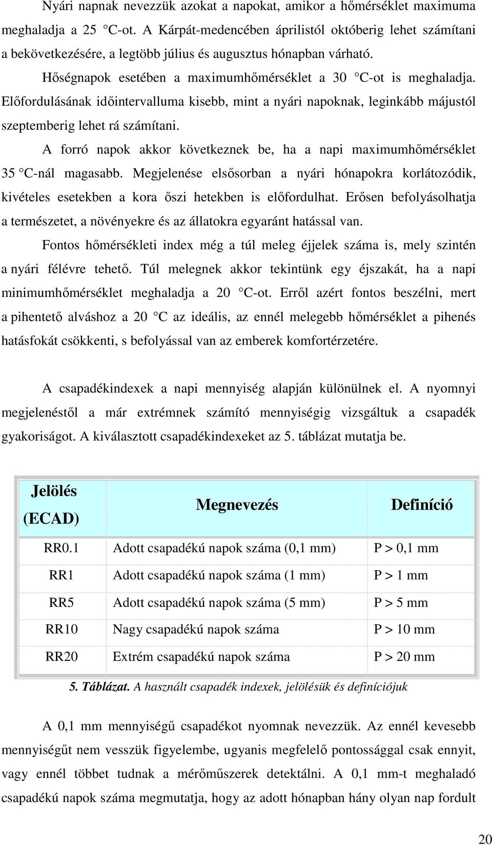 Előfordulásának időintervalluma kisebb, mint a nyári napoknak, leginkább májustól szeptemberig lehet rá számítani. A forró napok akkor következnek be, ha a napi maximumhőmérséklet 35 C-nál magasabb.