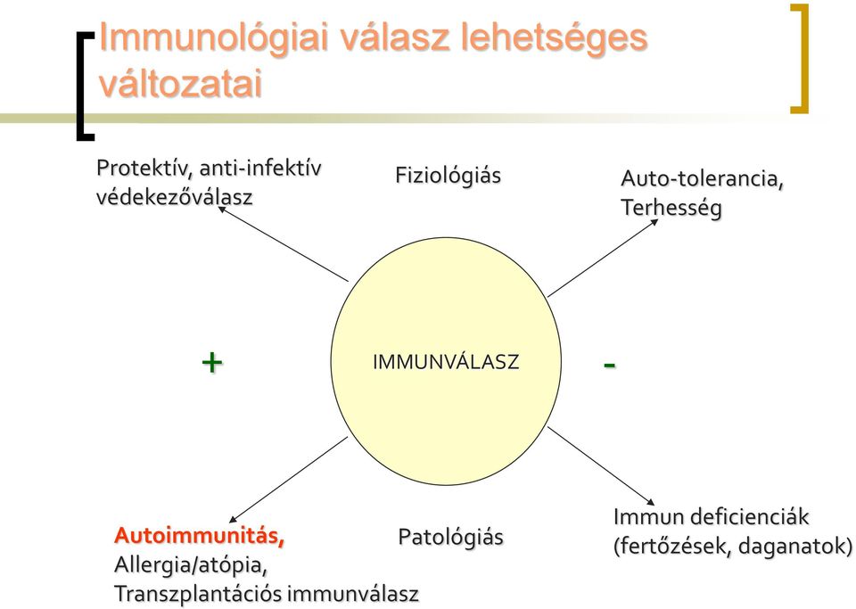 Terhesség + IMMUNVÁLASZ - Autoimmunitás, Patológiás