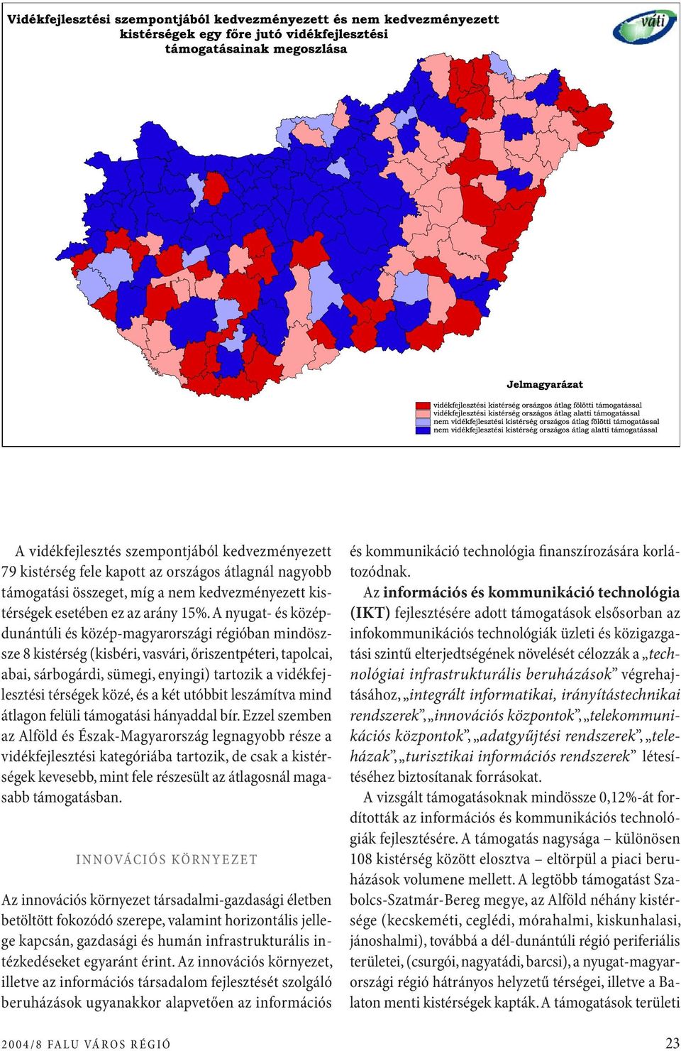 közé, és a két utóbbit leszámítva mind átlagon felüli támogatási hányaddal bír.