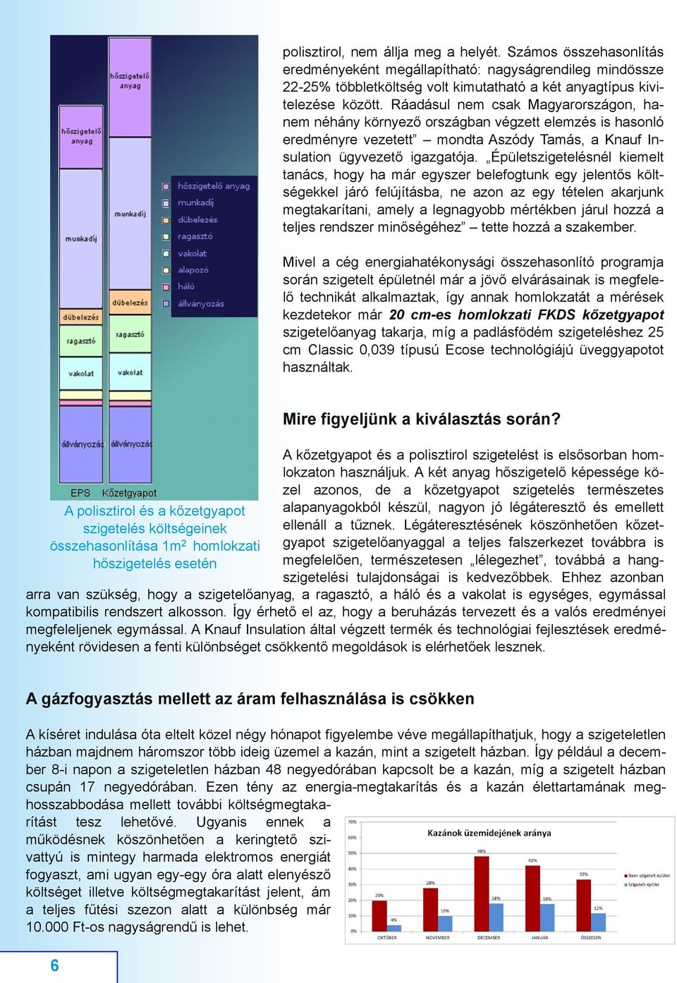 Épületszigetelésnél kiemelt tanács, hogy ha már egyszer belefogtunk egy jelentős költ ségekkel járó felújításba, ne azon az egy tételen akarjunk megtakarítani, amely a legnagyobb mértékben járul